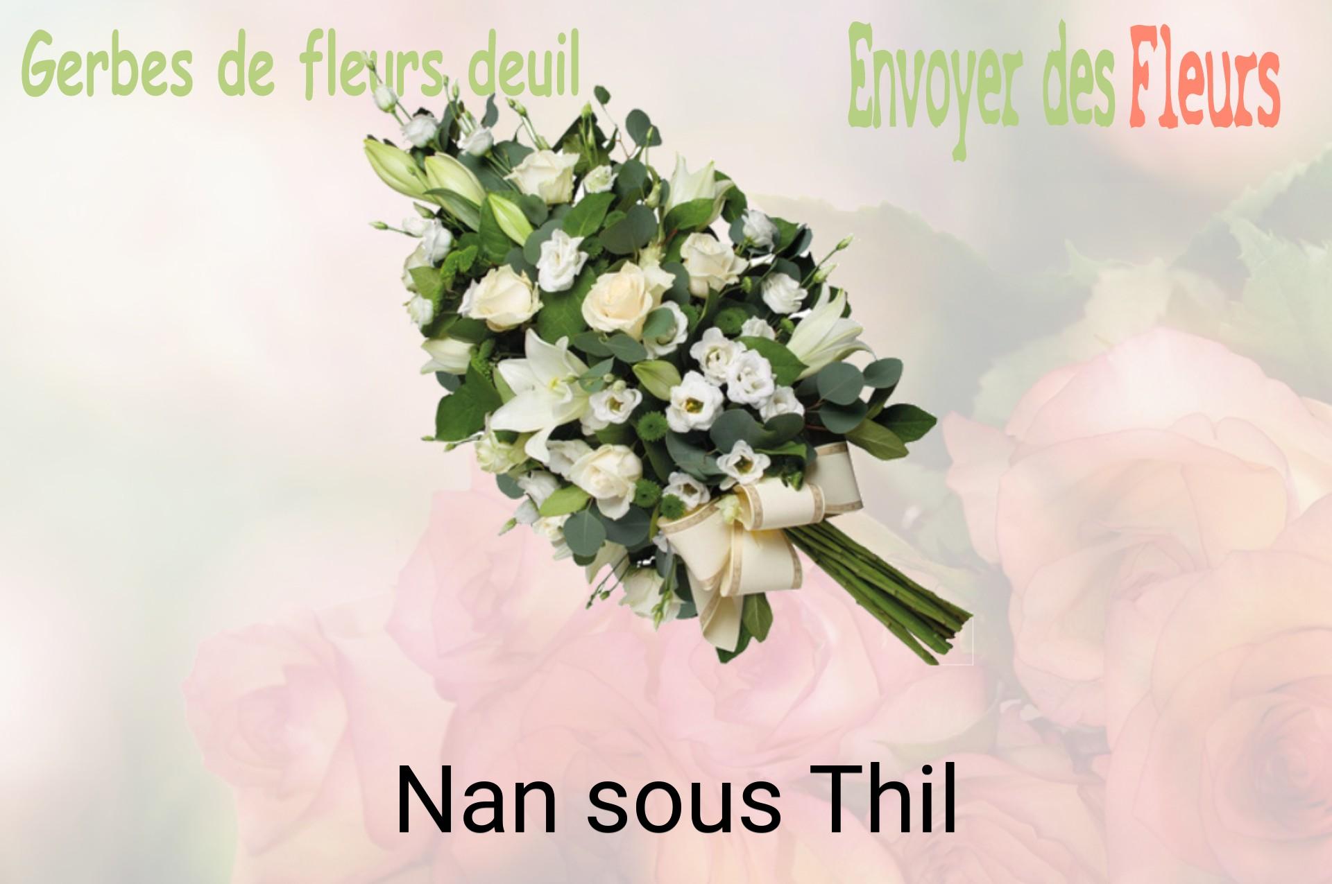 Gerbe de fleurs de deuil livrée à Nan-sous-Thil